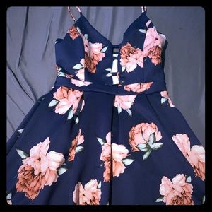 Beautiful dress with open front on breast area